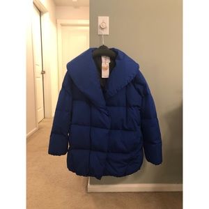 （SOLD！）Brand New Mango Quilted Feather Coat